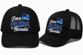 I’m a Big Deal in Nevada Trucker Hat in Black - flat lay, front