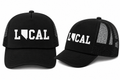 Nevada Local Trucker Hat in Black - flat lay, front