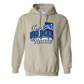 I’m a Big Deal in Nevada Hoodie in Sand - flat lay, front