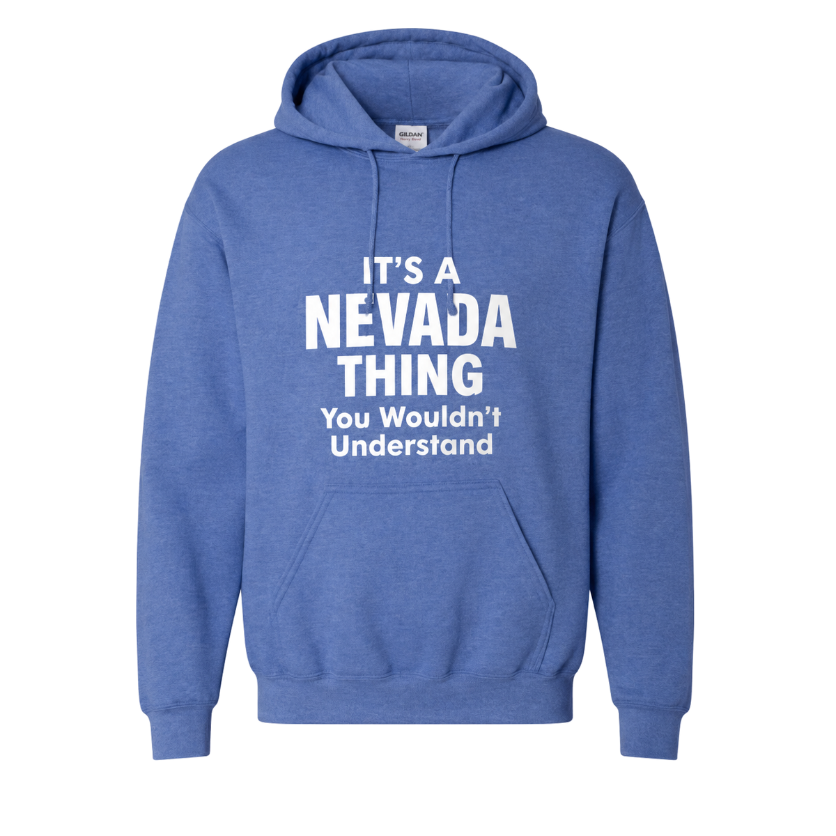 It’s a Nevada Thing, You Wouldn’t Understand Hoodie in Carolina Blue - flat lay, front