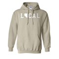 Nevada Local Hoodie in Sand - flat lay, front